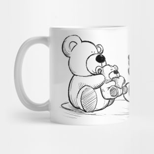 Teddy giving teddy a teddy Mug